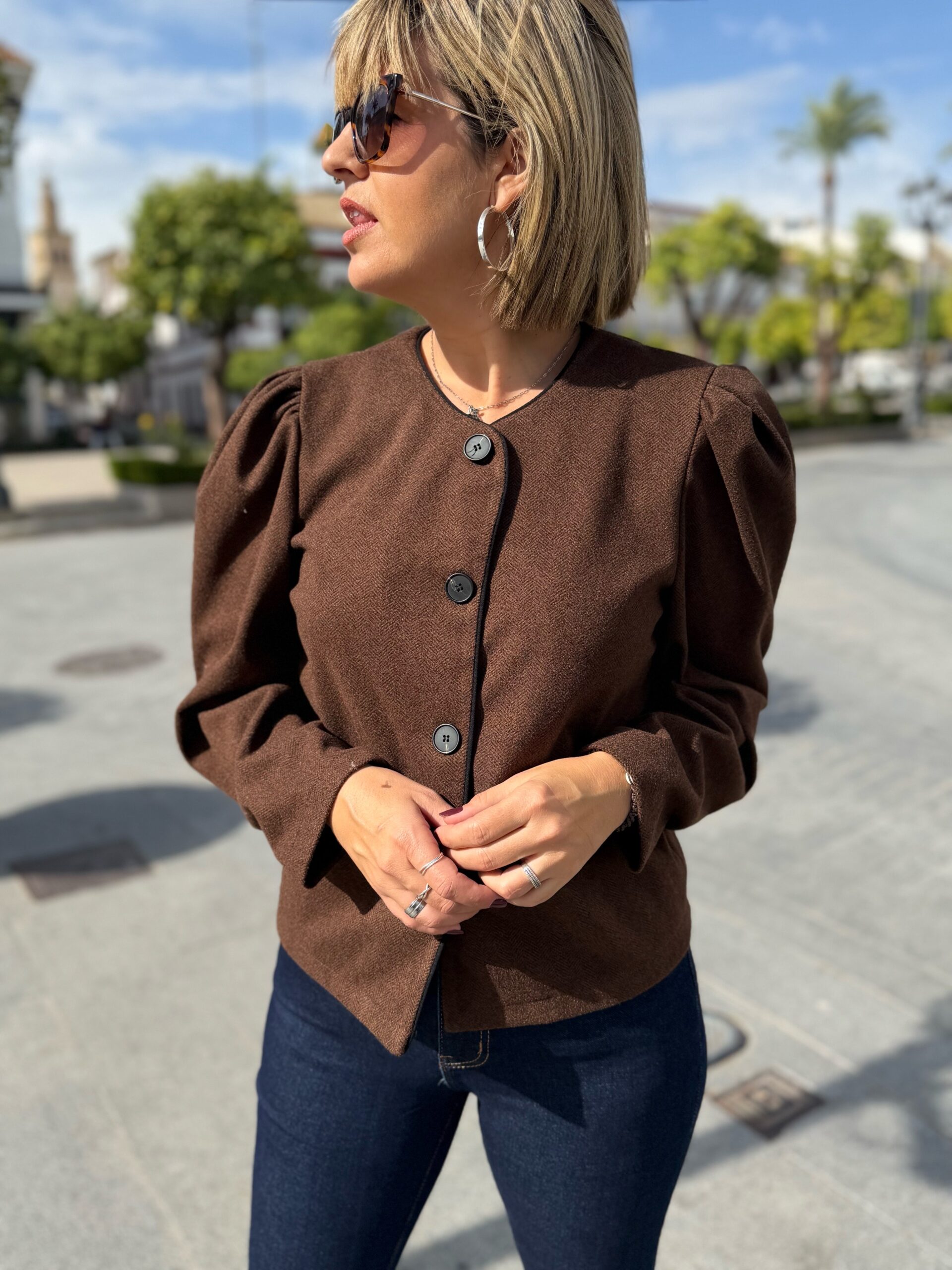 Chaqueta Helena marrón. - Imagen 4