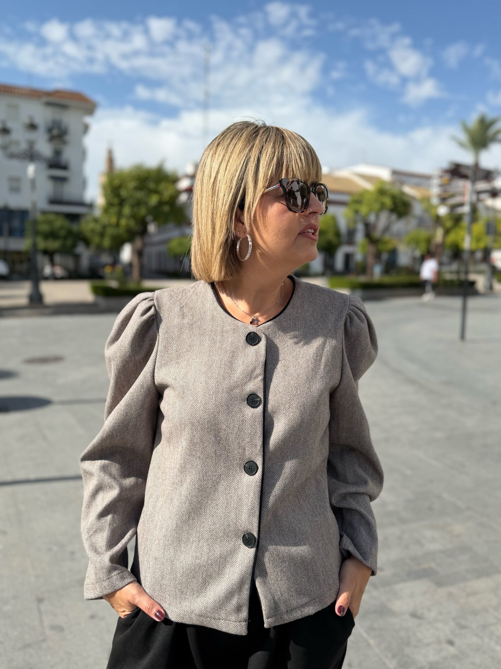 Chaqueta Helena beige. - Imagen 4