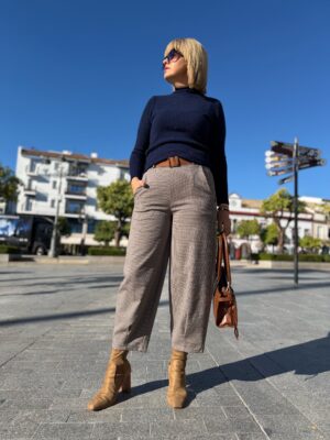 Pantalón blaón cuadro vichy.