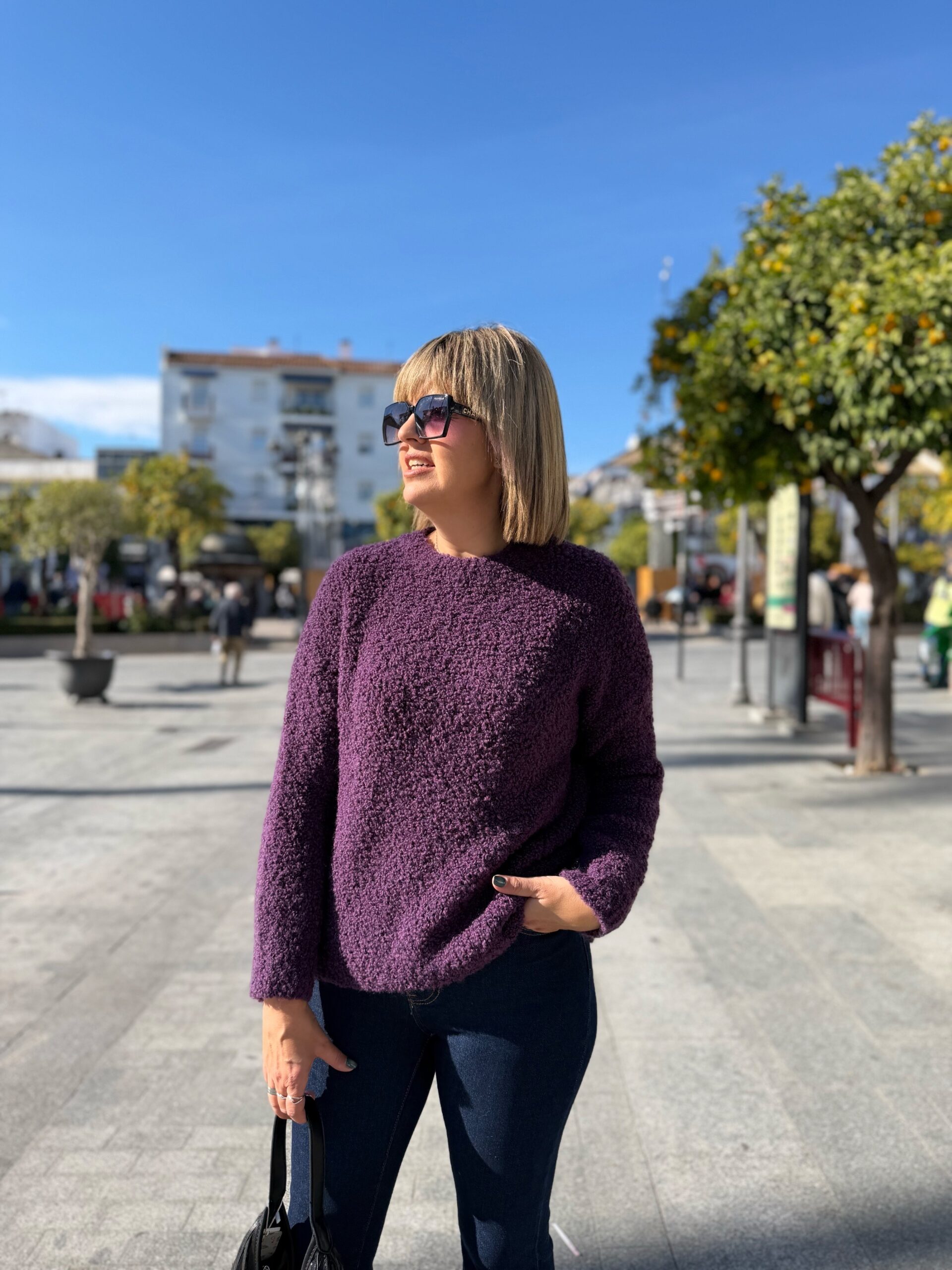 Jersey de borreguito marrón. - Imagen 2