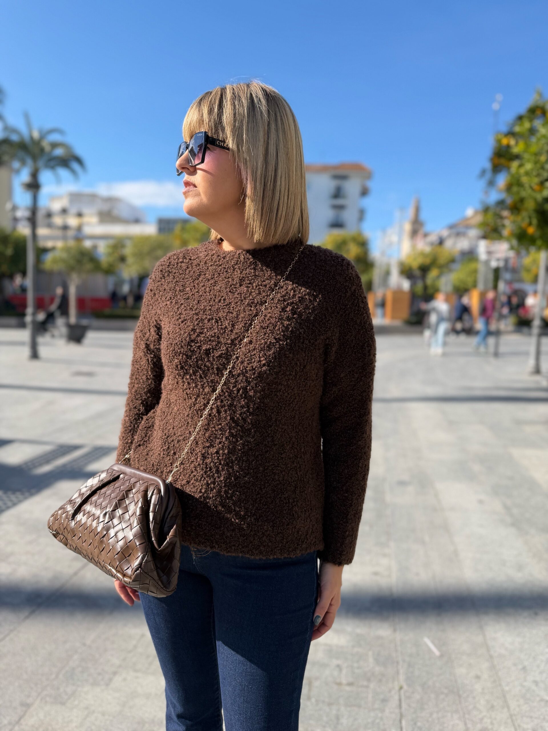 Jersey borreguito marrón. - Imagen 4