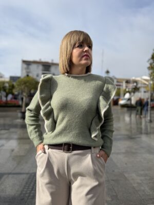 Jerséis volante verde.