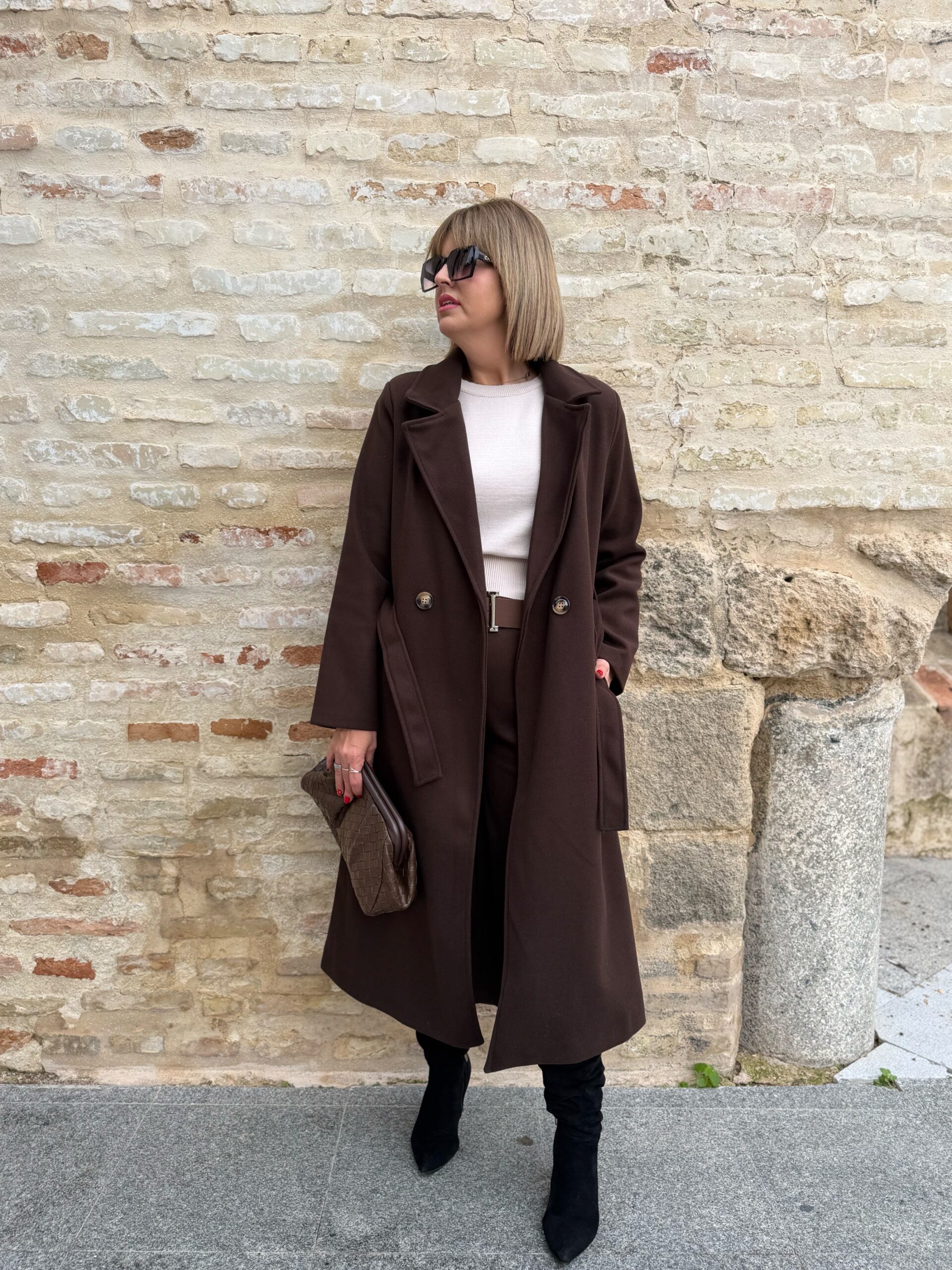 Abrigo Milán marrón chocolate. - Imagen 10