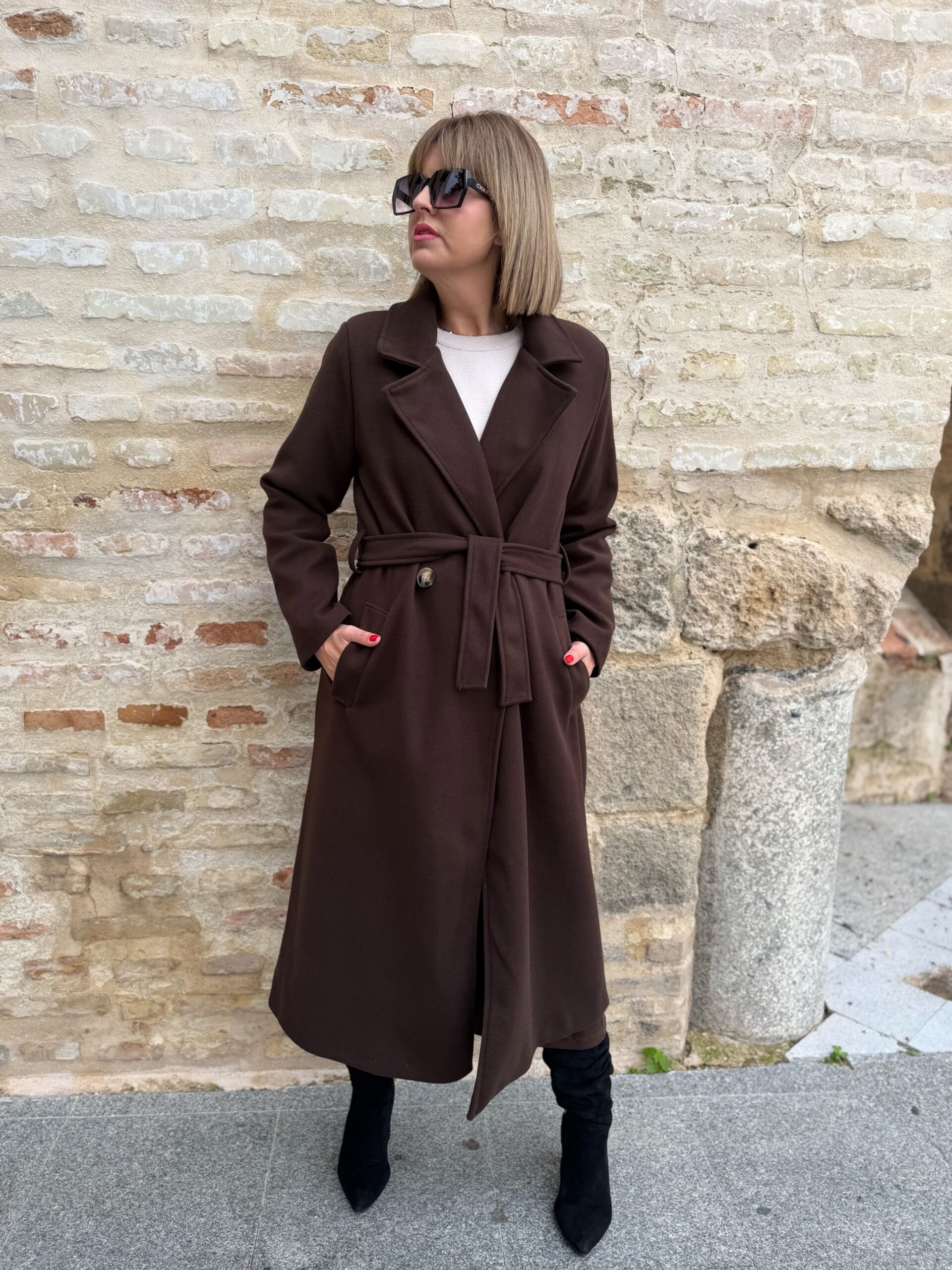Abrigo Milán marrón chocolate. - Imagen 5