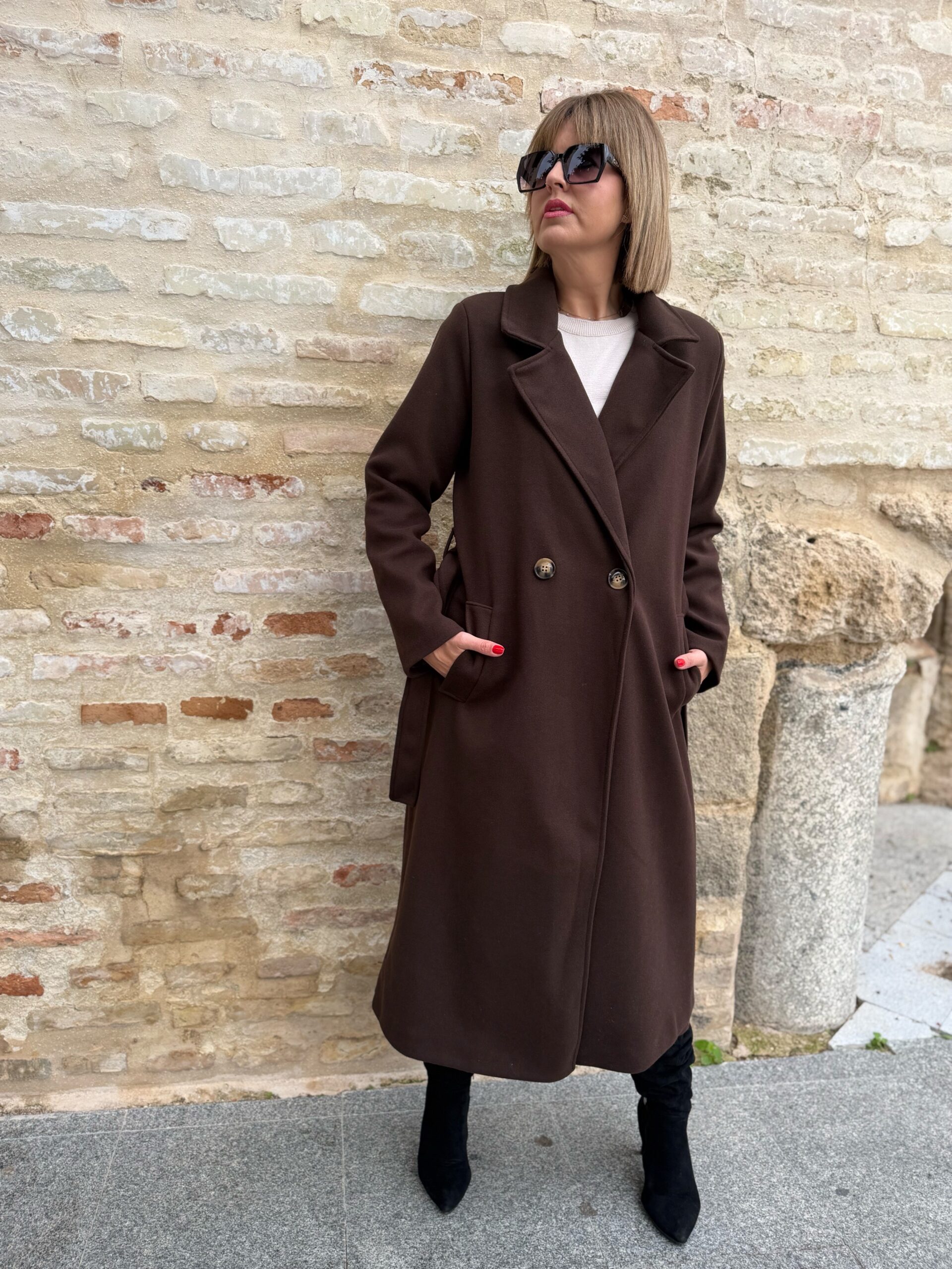 Abrigo Milán marrón chocolate. - Imagen 6