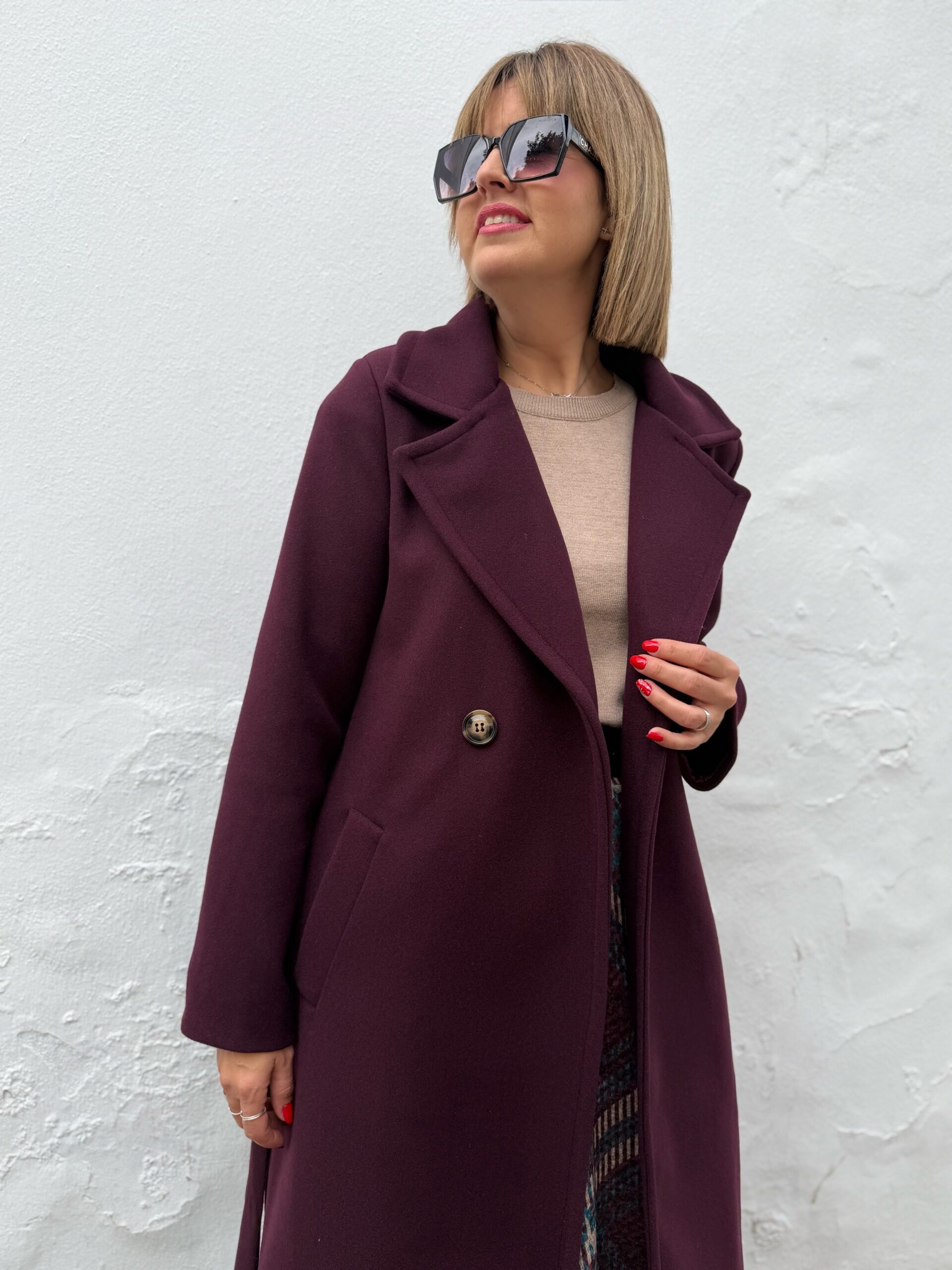 Abrigo Milán berengena. - Imagen 3