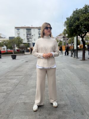 Conjunto Milano beige (pantalón).