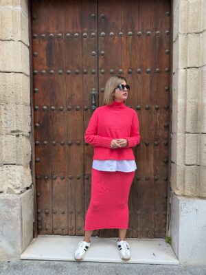 Conjunto Milano rosa.