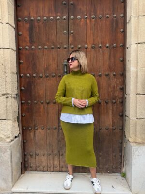 Conjunto Milano pistacho.