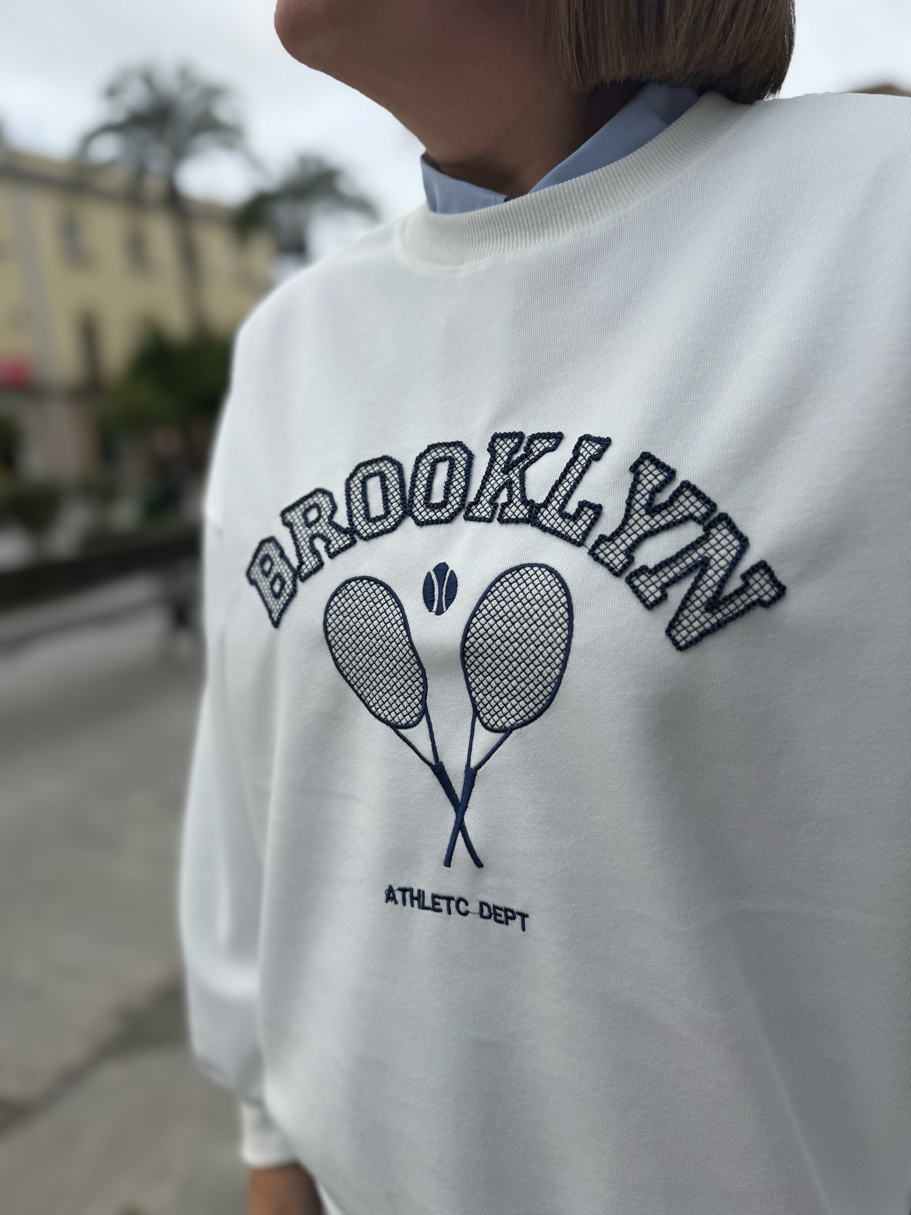 Sudadera Brooklyn blanco. - Imagen 2