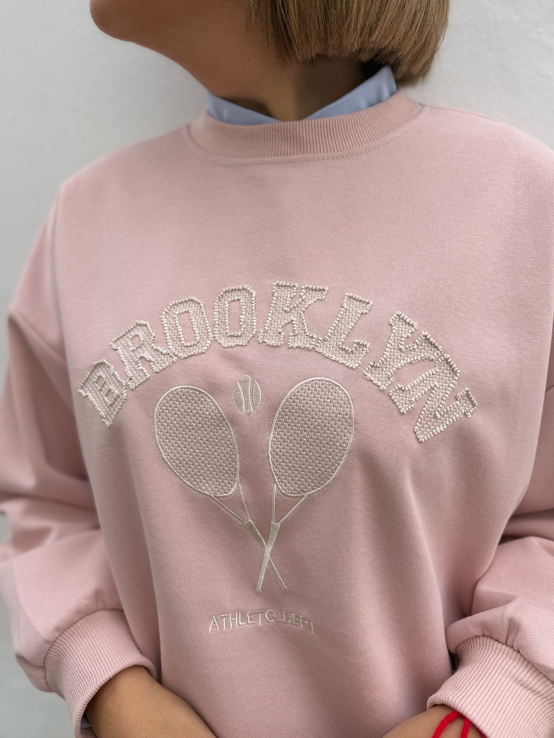 Sudadera Brooklyn rosa. - Imagen 3