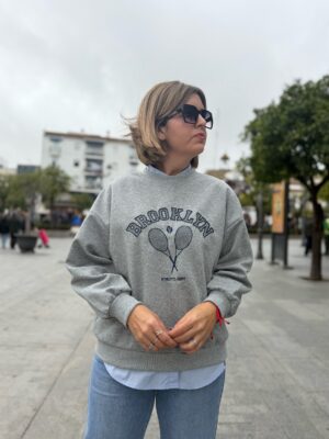 Sudadera Brooklyn gris.