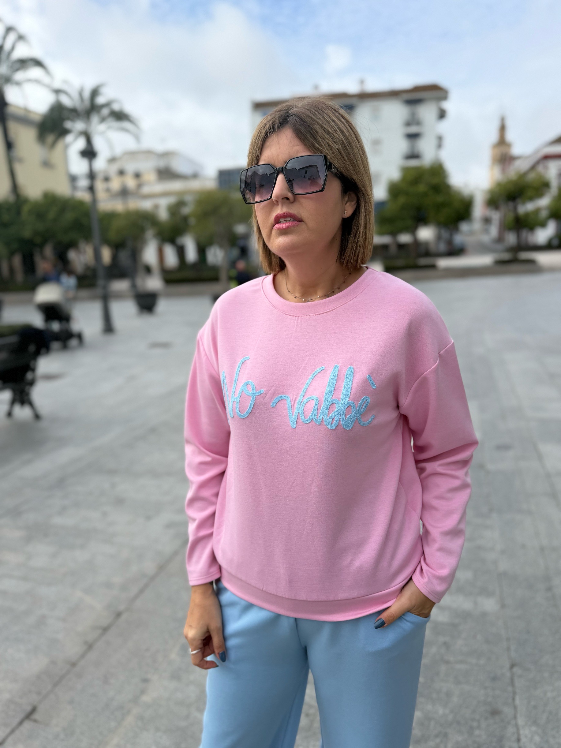 Sudadera Vabbe rosa. - Imagen 3