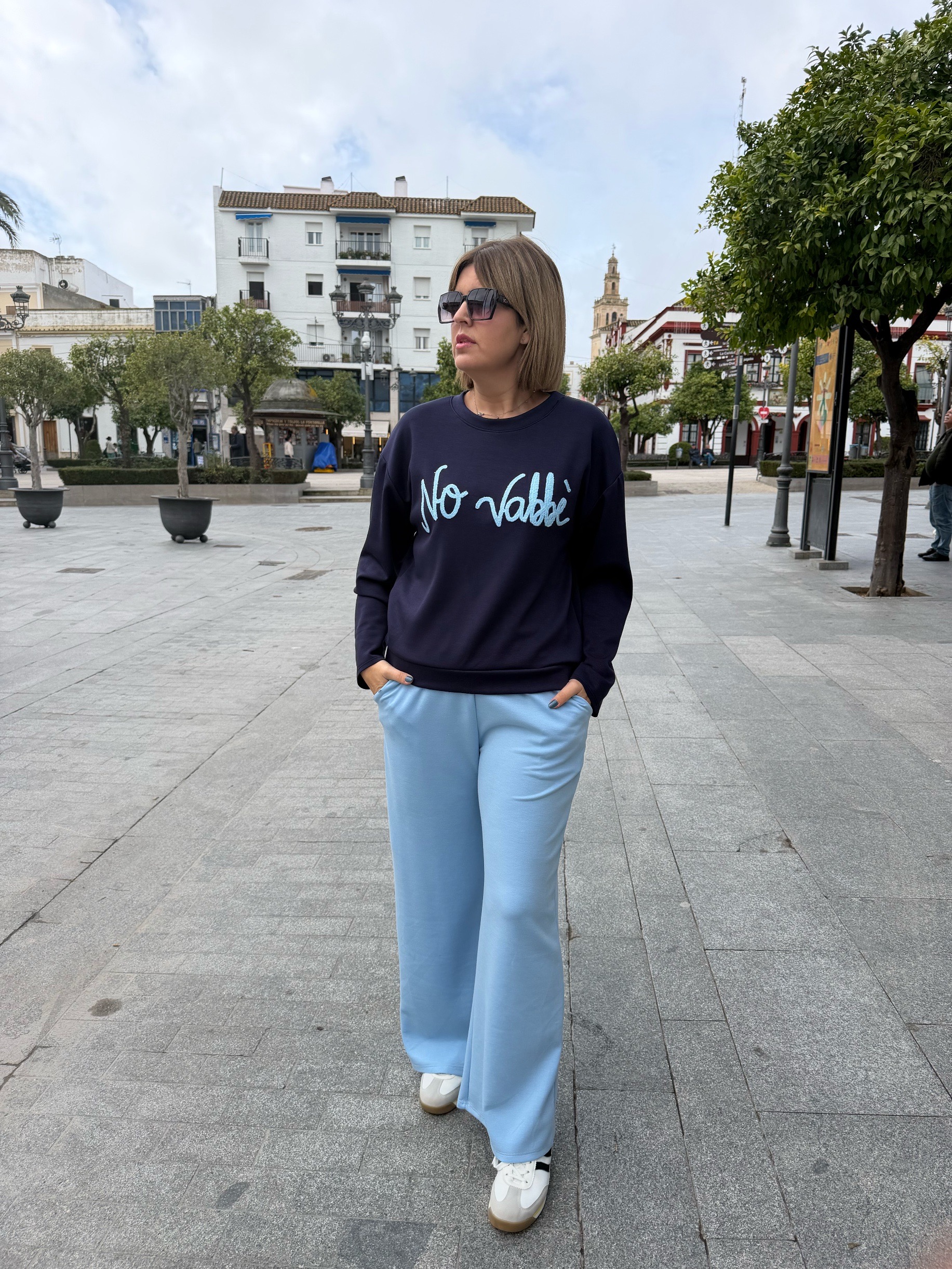 Sudadera Vabbe azul marina. - Imagen 4