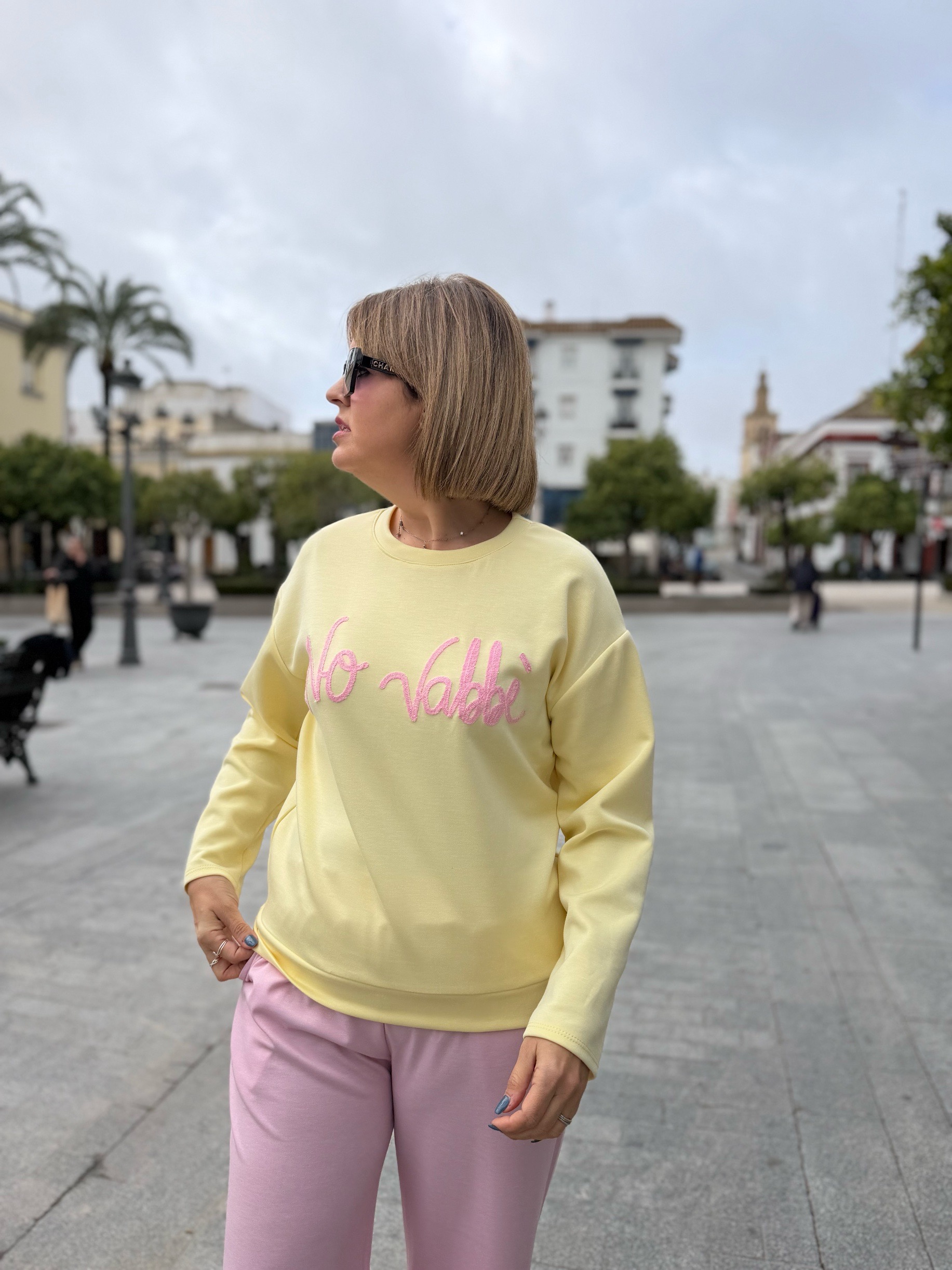 Sudadera Vabbe amarilla.