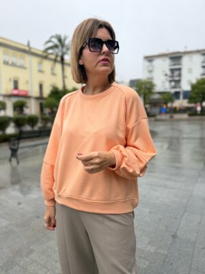 Sudadera Maxi orange.