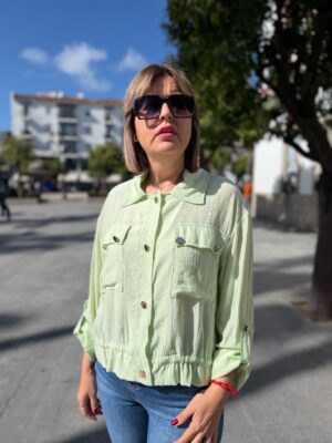 Bomber Spring verde agua.