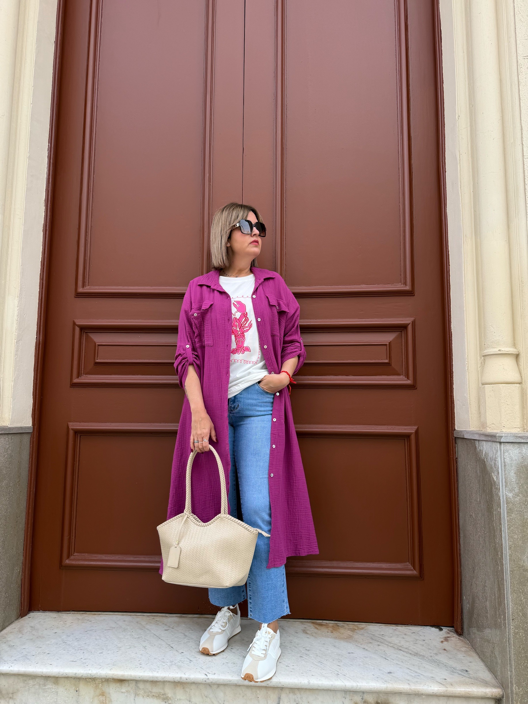 Vestido Tulum buganvilla. - Imagen 8