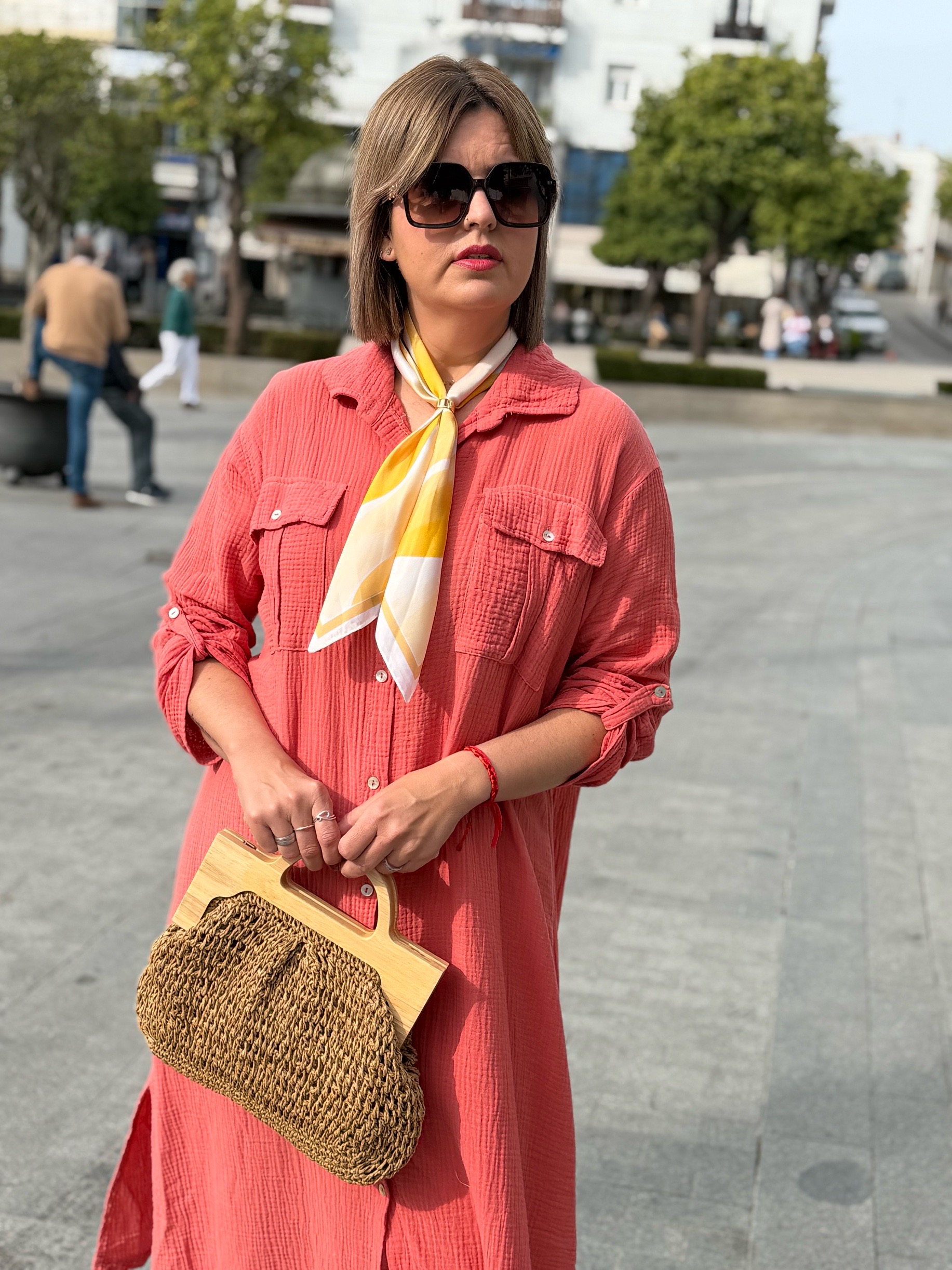 Vestido Tulum salmón. - Imagen 2