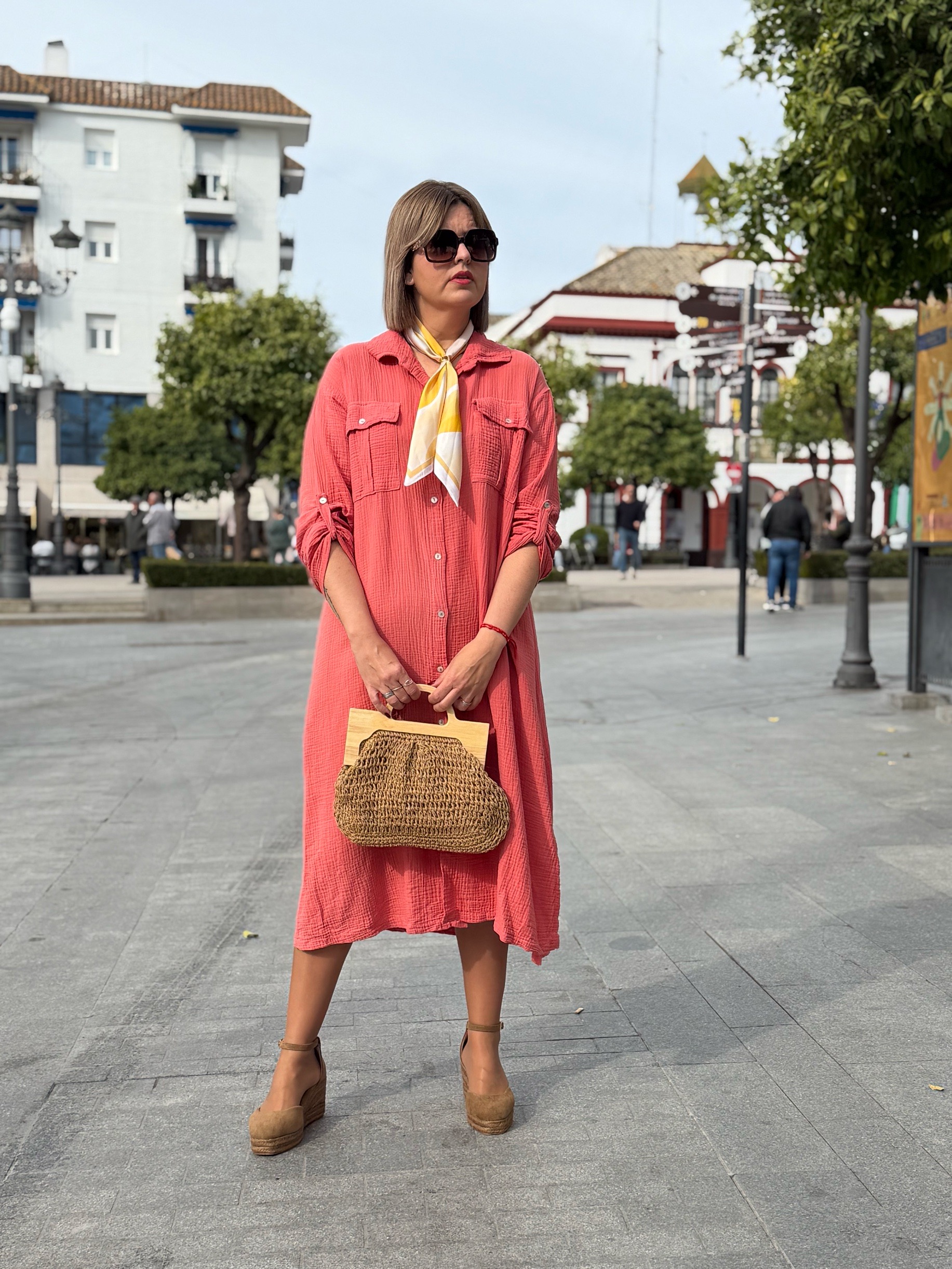 Vestido Tulum salmón. - Imagen 5