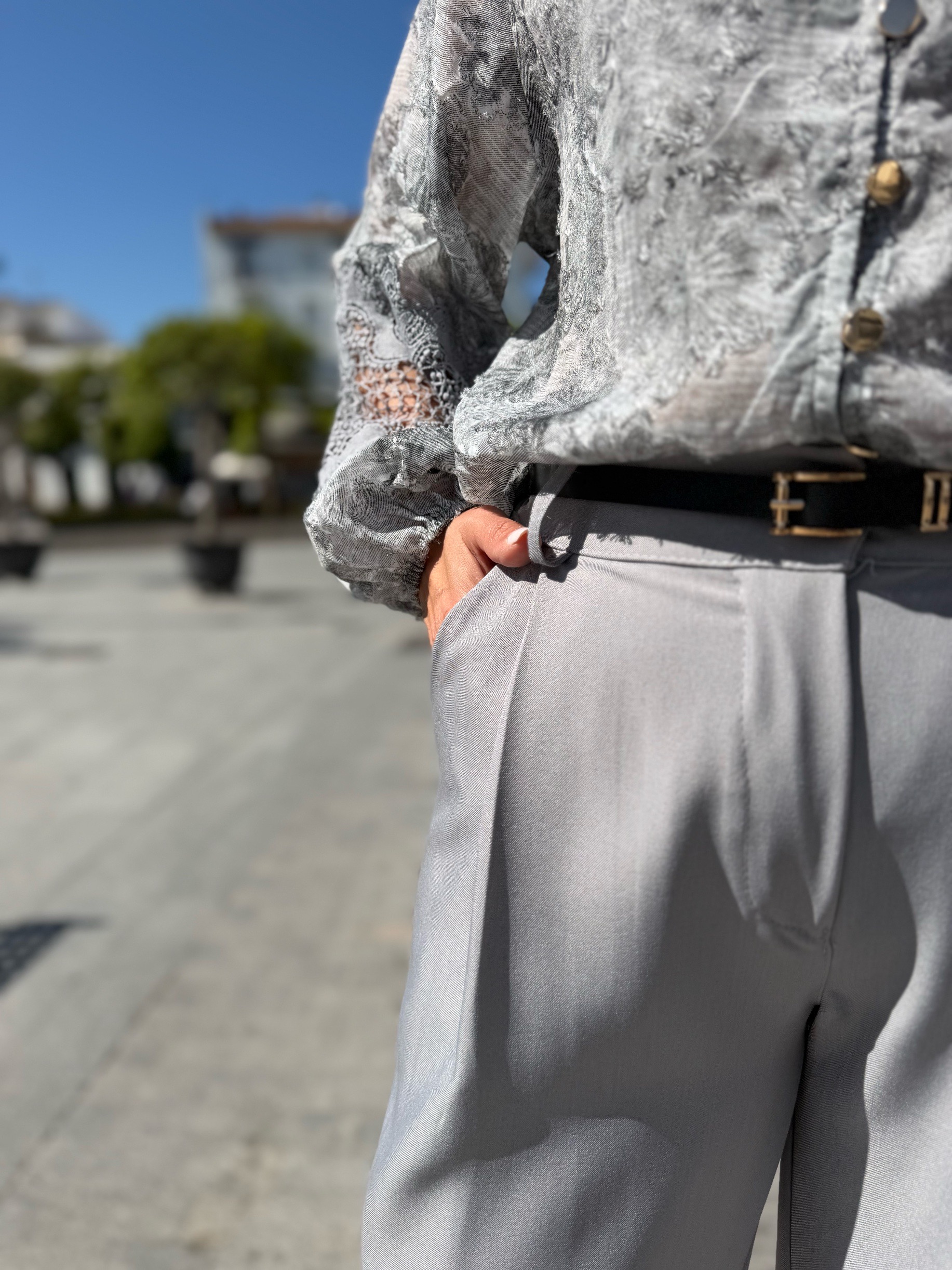 Pantalón Milano gris. - Imagen 2