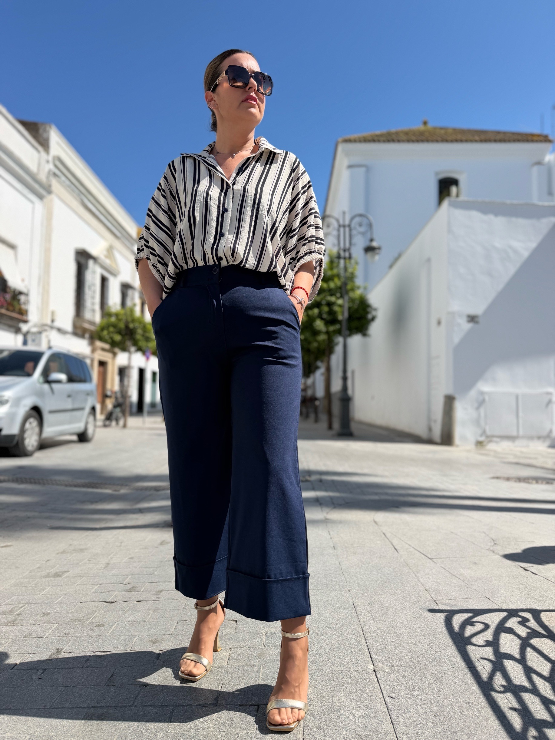 Pantalón Capri azul marino. - Imagen 5