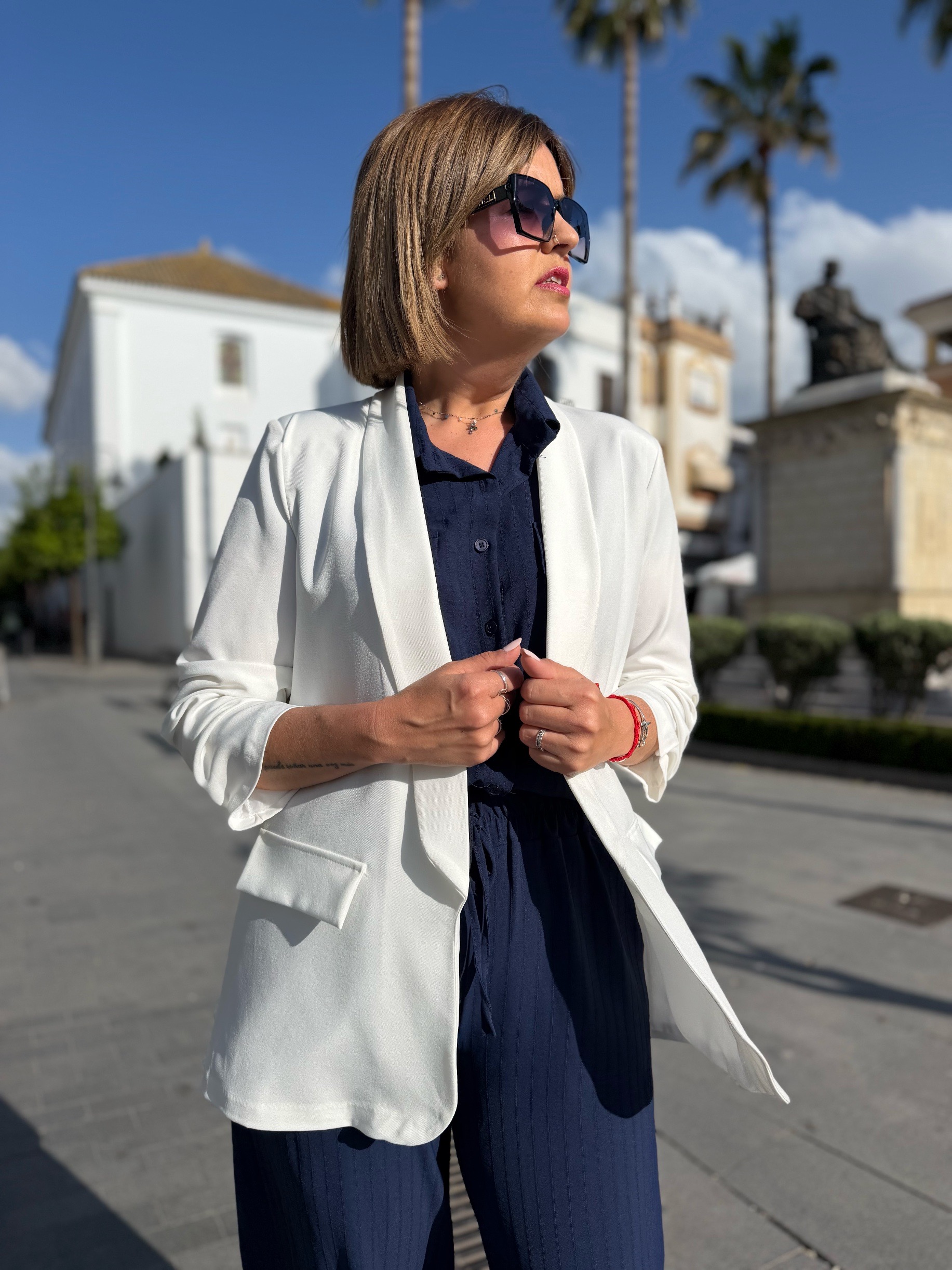 Blazer Florencia blanca. - Imagen 3