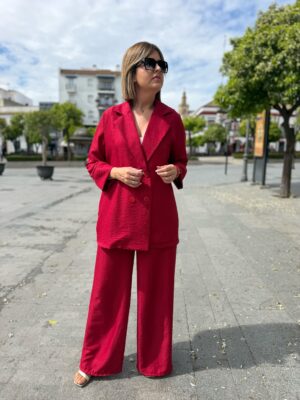 Conjunto Siena Elegance rojo.
