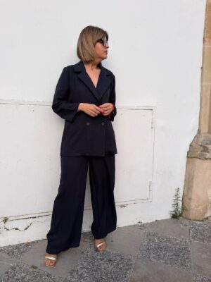 Conjunto Siena Elegance azul marino.