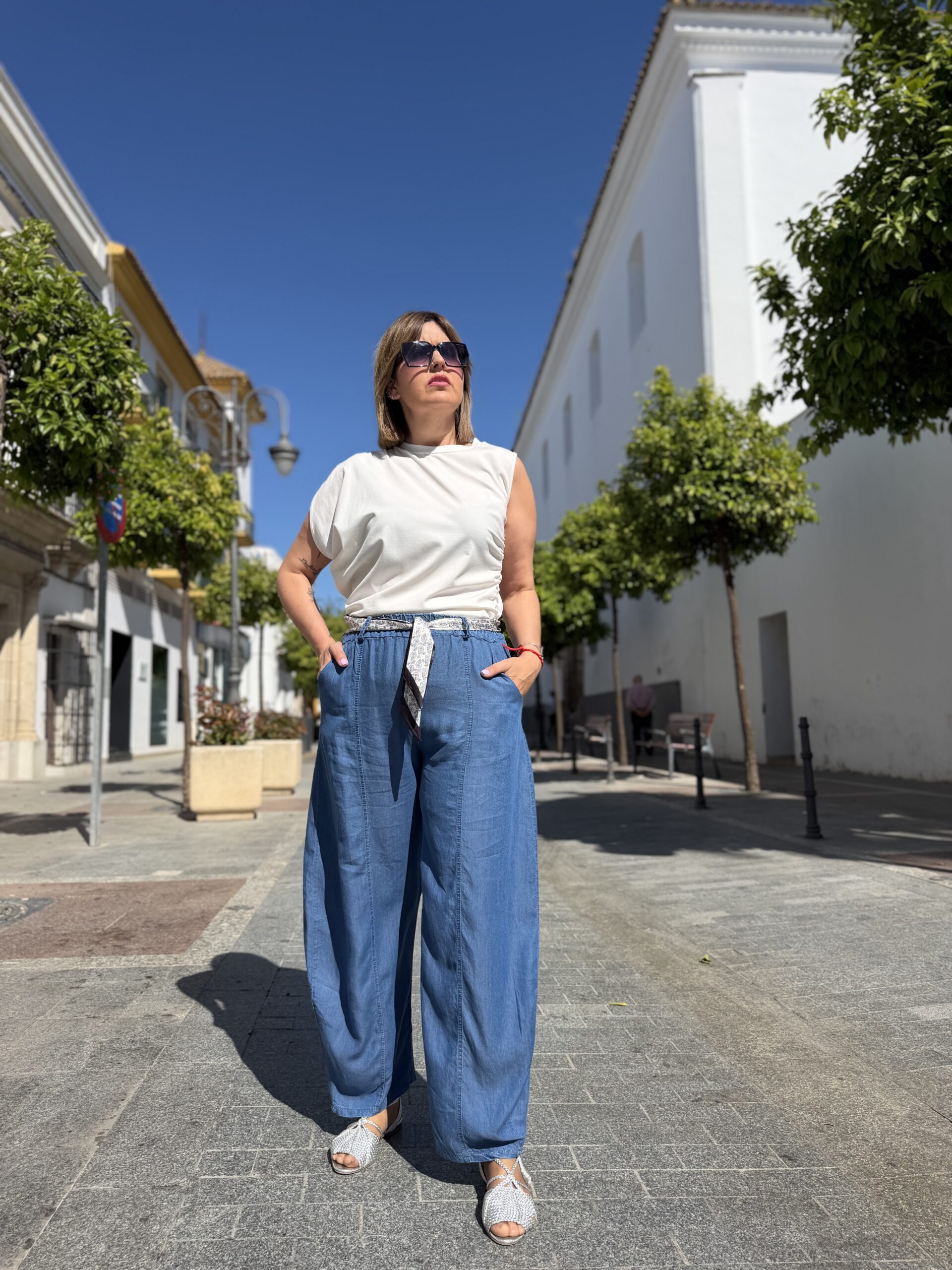 Pantalón relax fit denim. - Imagen 5