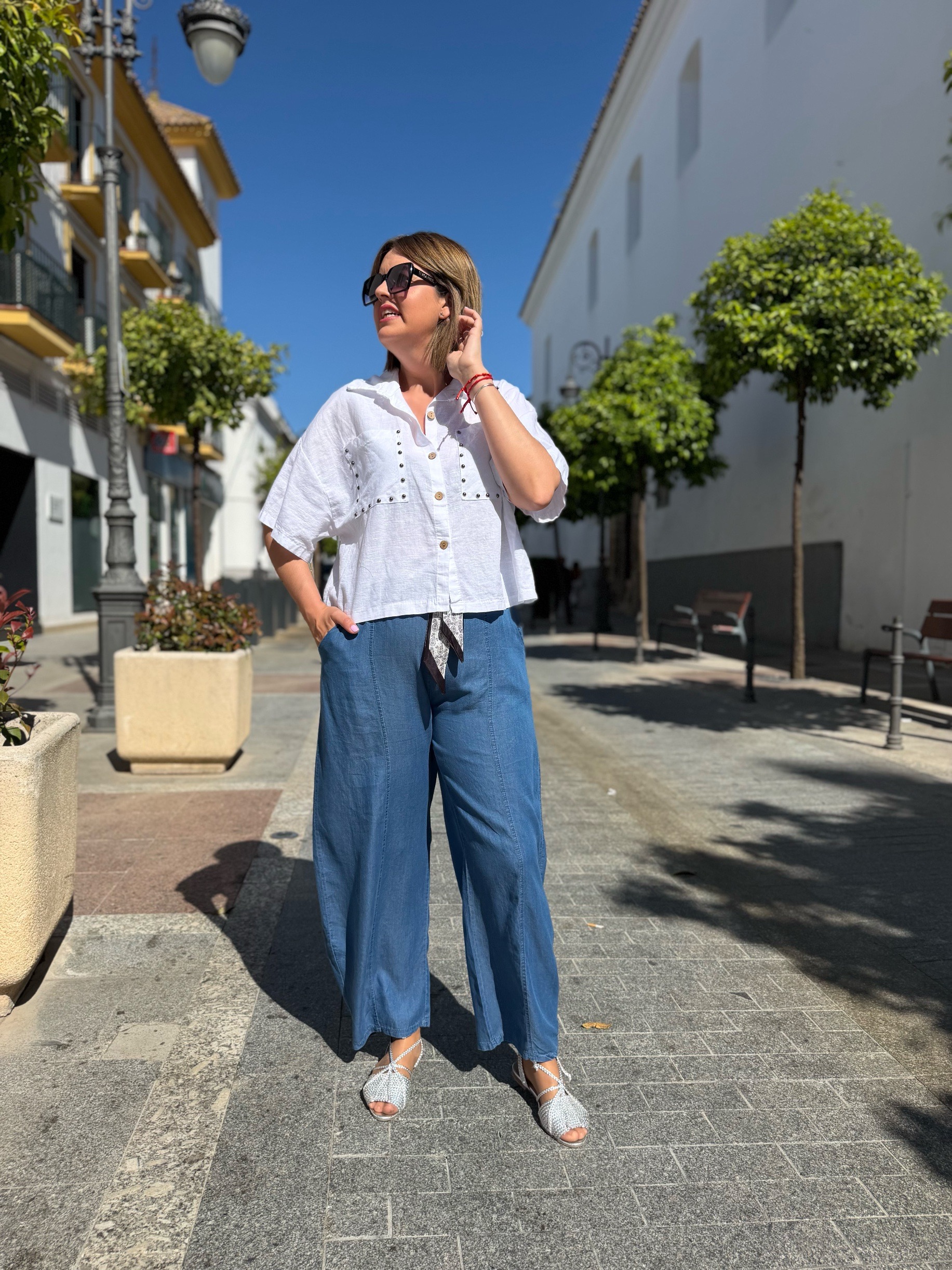 Pantalón relax fit denim. - Imagen 3