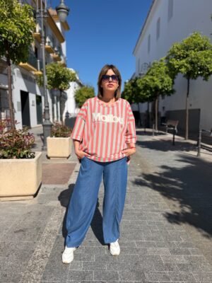 Pantalón relax fit denim.