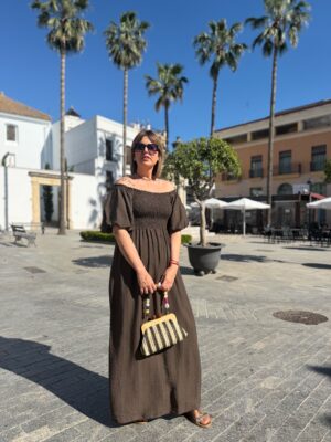 Vestido Siena chocolate.