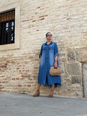 Vestido denim Easy océan.