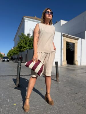 Conjunto Carvoeiro beige.