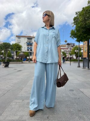 Conjunto denim Style sky.