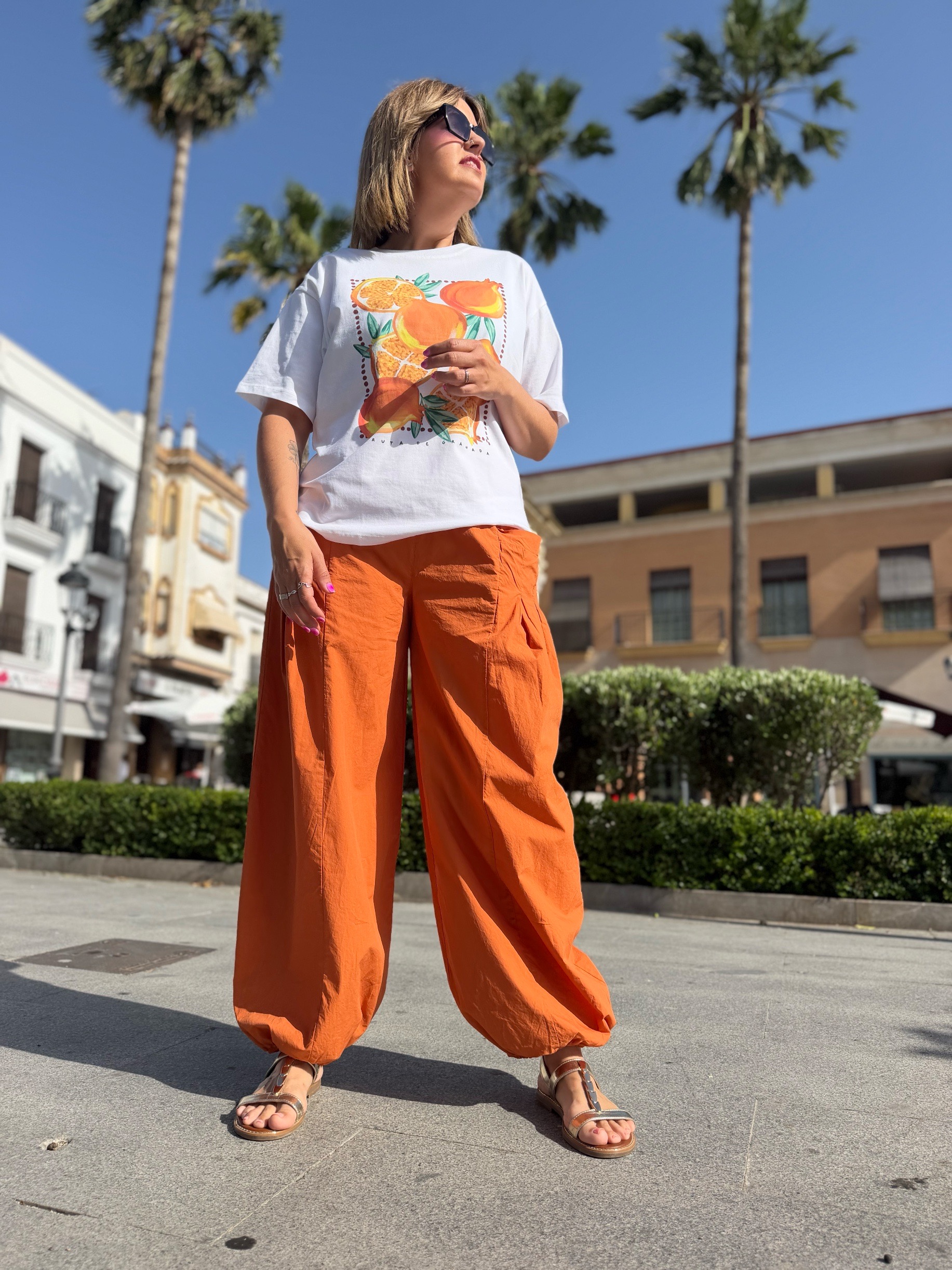 Pantalón balón premium orange.