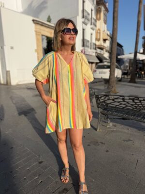 Vestido corto Zahora yellow.