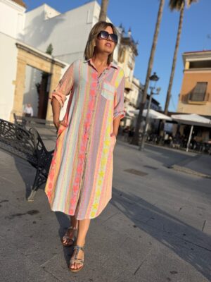 Vestido camisero Zahora.
