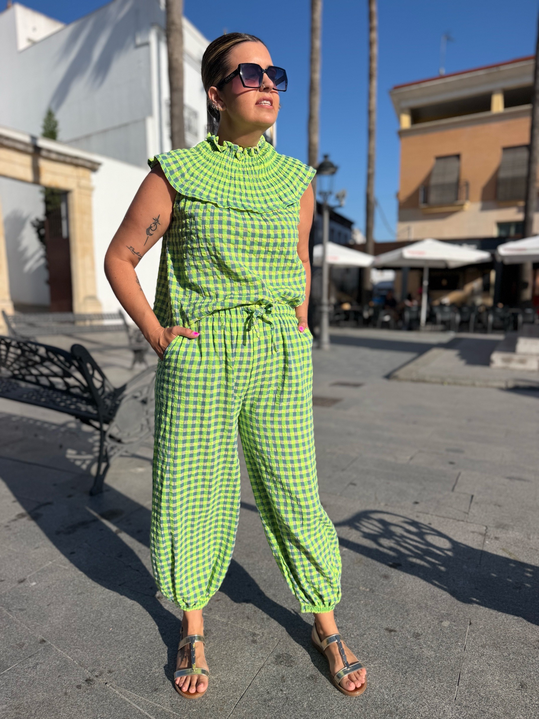 Conjunto bambula Fresh balón lima. - Imagen 4