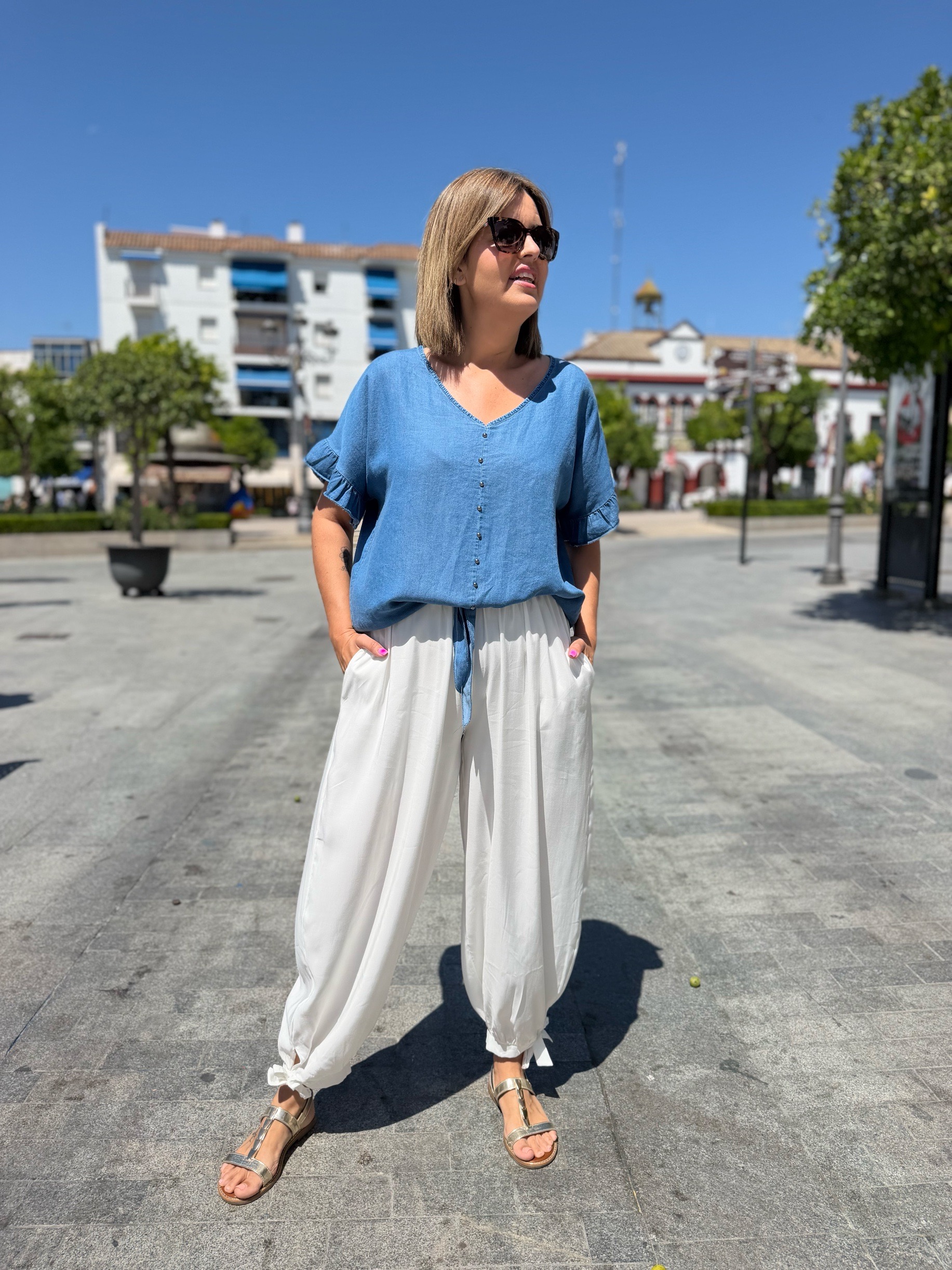 Pantalón Menorca blanco. - Imagen 4