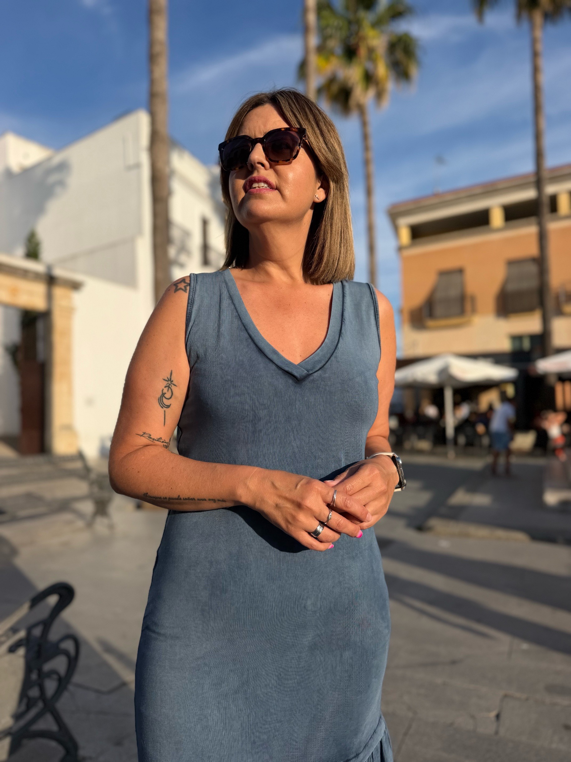 Vestido Aura azul. - Imagen 2