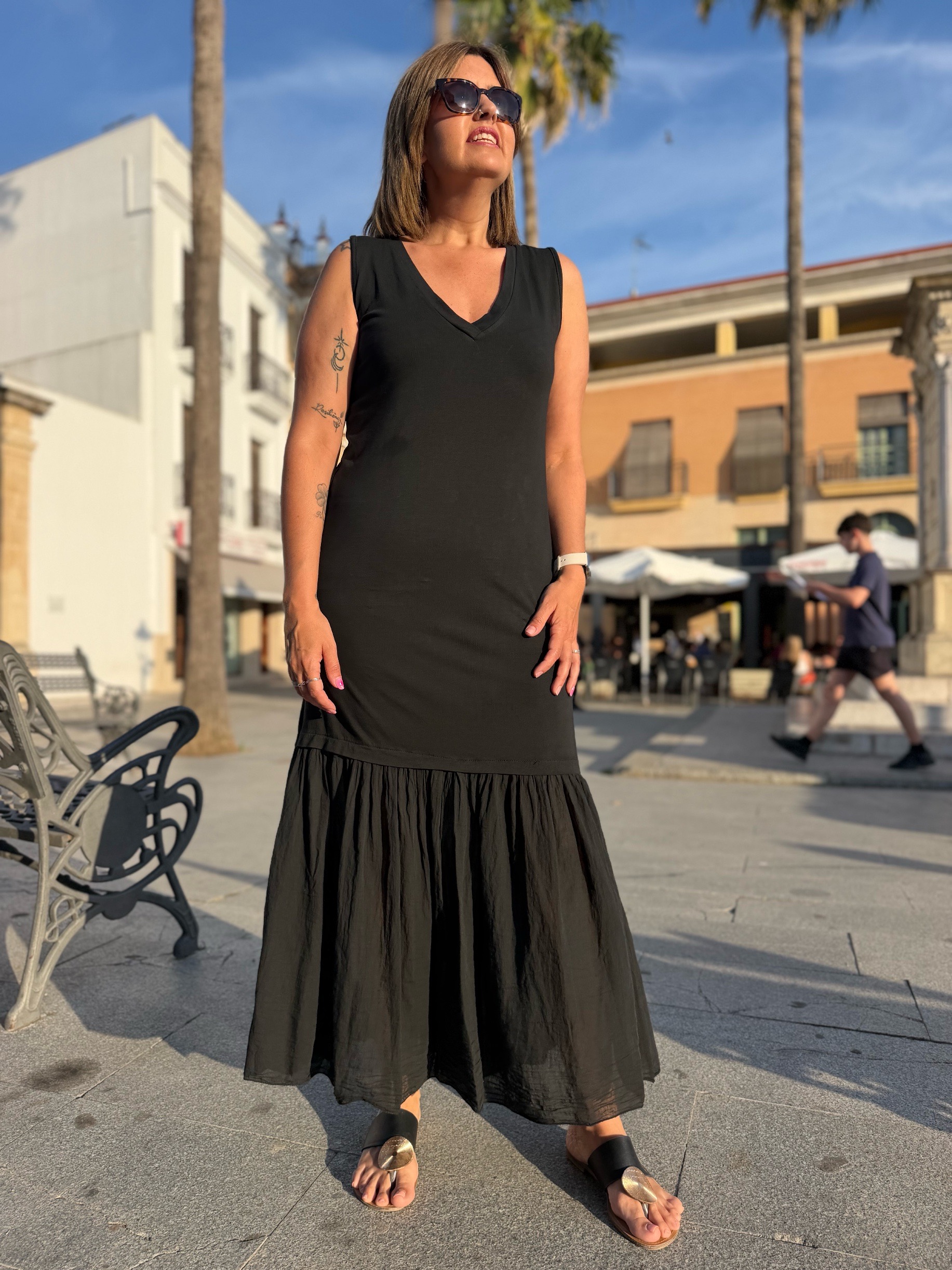 Vestido Aura negro. - Imagen 3