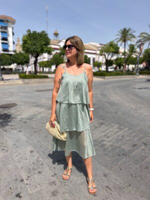 Vestido Chedey verde.