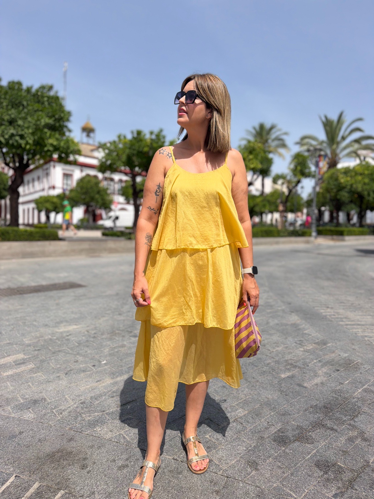 Vestido Chedey mostaza. - Imagen 2