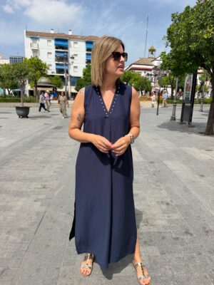Vestido Riviera marino.