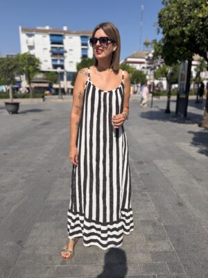 Vestido brisa bambula negro.