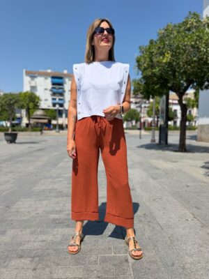 Pantalón Capri caldera.