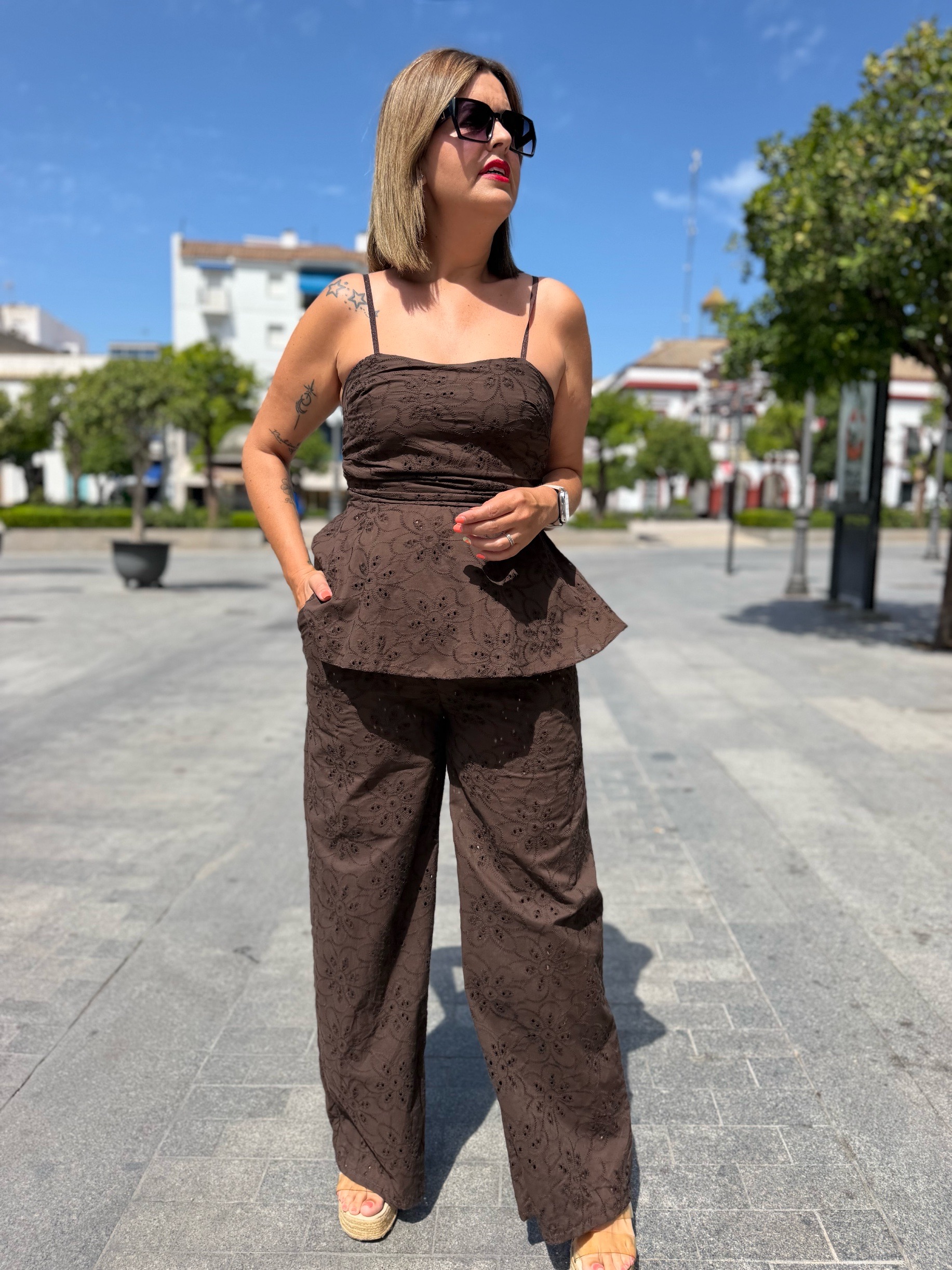 Conjunto Leila chocolate. - Imagen 5