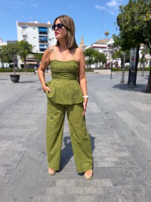 Conjunto Leila pistacho.